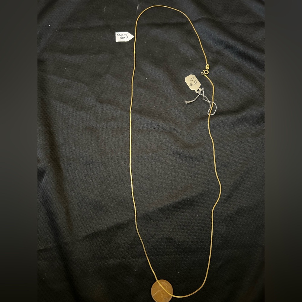27” gold made in Italy 14k( marked 585 international mark for 14K)